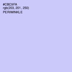 #CBC9FA - Periwinkle Color Image