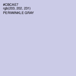 #CBCAE7 - Periwinkle Gray Color Image