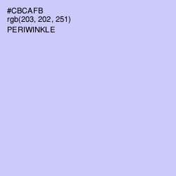 #CBCAFB - Periwinkle Color Image