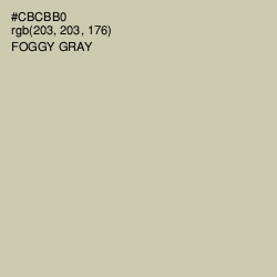 #CBCBB0 - Foggy Gray Color Image