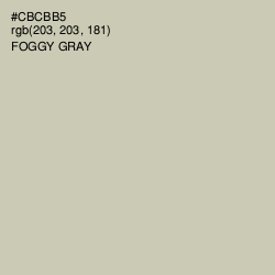 #CBCBB5 - Foggy Gray Color Image