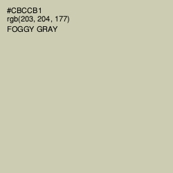 #CBCCB1 - Foggy Gray Color Image