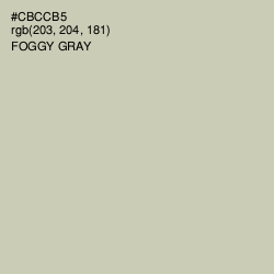 #CBCCB5 - Foggy Gray Color Image