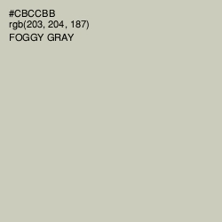 #CBCCBB - Foggy Gray Color Image