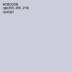 #CBCDDB - Ghost Color Image
