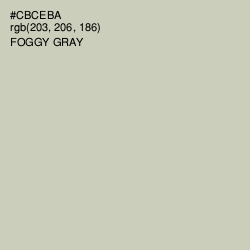 #CBCEBA - Foggy Gray Color Image