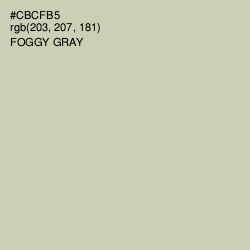 #CBCFB5 - Foggy Gray Color Image