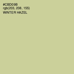 #CBD09B - Winter Hazel Color Image