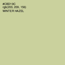 #CBD19C - Winter Hazel Color Image
