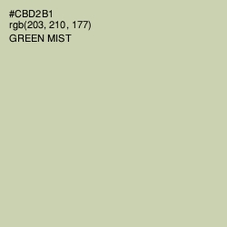 #CBD2B1 - Green Mist Color Image