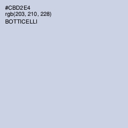 #CBD2E4 - Botticelli Color Image