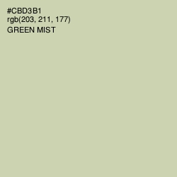 #CBD3B1 - Green Mist Color Image