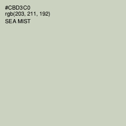 #CBD3C0 - Sea Mist Color Image