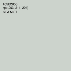 #CBD3CC - Sea Mist Color Image