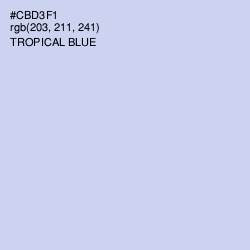 #CBD3F1 - Tropical Blue Color Image