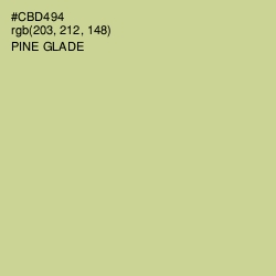 #CBD494 - Pine Glade Color Image