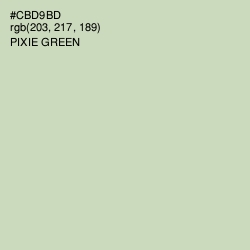 #CBD9BD - Pixie Green Color Image