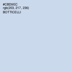 #CBD9EC - Botticelli Color Image