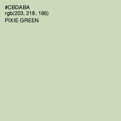 #CBDABA - Pixie Green Color Image