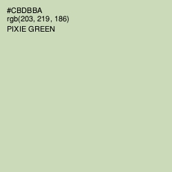 #CBDBBA - Pixie Green Color Image