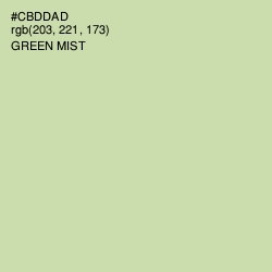 #CBDDAD - Green Mist Color Image