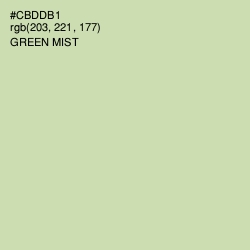 #CBDDB1 - Green Mist Color Image