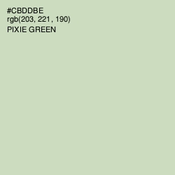 #CBDDBE - Pixie Green Color Image