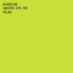 #CBDF3B - Pear Color Image