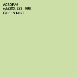 #CBDFA6 - Green Mist Color Image