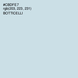 #CBDFE7 - Botticelli Color Image