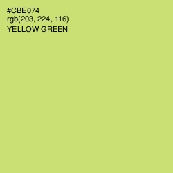 #CBE074 - Yellow Green Color Image
