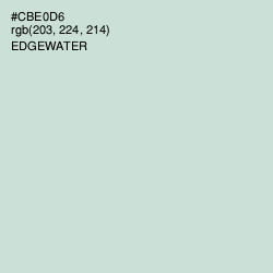 #CBE0D6 - Edgewater Color Image