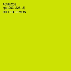#CBE203 - Bitter Lemon Color Image