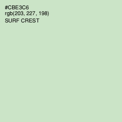 #CBE3C6 - Surf Crest Color Image