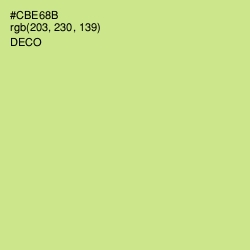 #CBE68B - Deco Color Image