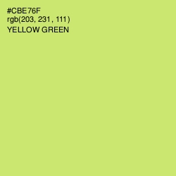 #CBE76F - Yellow Green Color Image