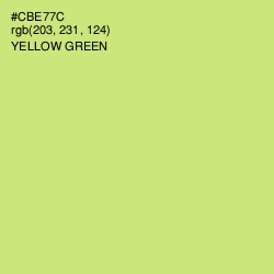 #CBE77C - Yellow Green Color Image