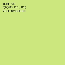 #CBE77D - Yellow Green Color Image