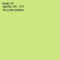 #CBE77F - Yellow Green Color Image