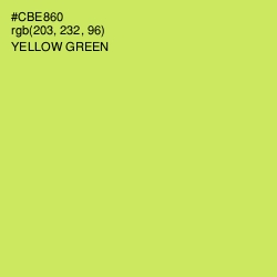 #CBE860 - Yellow Green Color Image