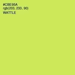 #CBE95A - Wattle Color Image