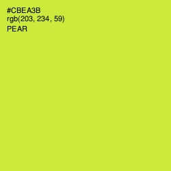 #CBEA3B - Pear Color Image