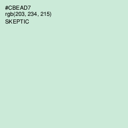 #CBEAD7 - Skeptic Color Image