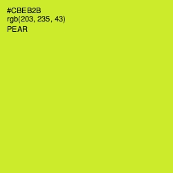 #CBEB2B - Pear Color Image