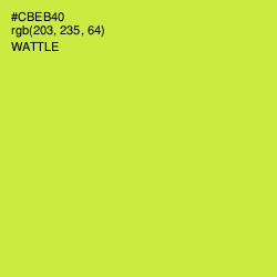 #CBEB40 - Wattle Color Image