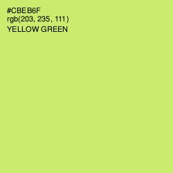 #CBEB6F - Yellow Green Color Image
