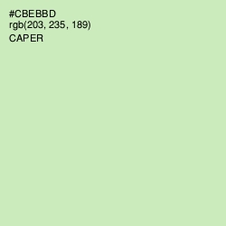 #CBEBBD - Caper Color Image