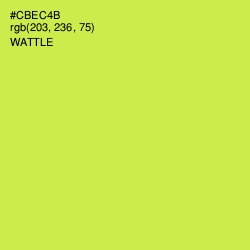 #CBEC4B - Wattle Color Image