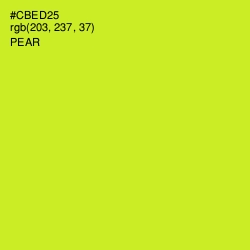 #CBED25 - Pear Color Image
