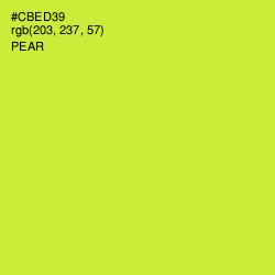#CBED39 - Pear Color Image